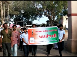 માળીયા(મી.) ના તરઘરી ગામે પ્રા.શાળાના વિદ્યાર્થીઓએ દ્વારા શહીદોને શ્રદ્ધાંજલી આપવા રેલી કાઢી