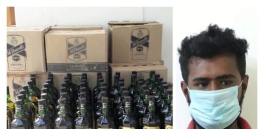 મોરબીના ખાનપર ગામે રૂ. 97 હજારના વિદેશી દારૂ અને પિસ્તોલ સાથે એક શખ્સ ઝડપાયો