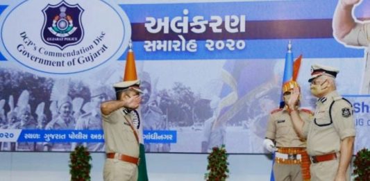 રાજ્યના 110 પોલીસ અધિકારીઓને ડીજીપી ચંદ્રકથી સન્માનિત કરાયા
