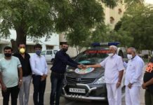 ઉમિયા નવરાત્રી મહોત્સવ સમિતિ દ્વારા કોવિડ સેન્ટરને રૂ.2.51 લાખ અને એમ્બ્યુલન્સ અર્પણ