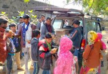 મોરબીના યુવા અગ્રણી અજય લોરિયા દ્વારા વતન વાઘપર ગામે બાળકો સાથે ઉતરાયણ પર્વની ઉજવણી