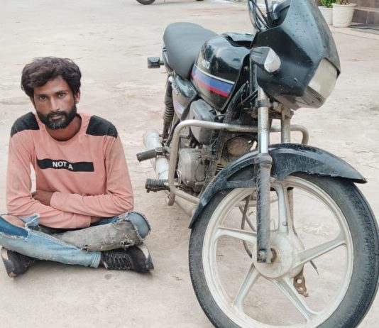 ચોરીના મોટરસાયકલ સાથે માળિયાનો યુવાન ઝડપાયો
