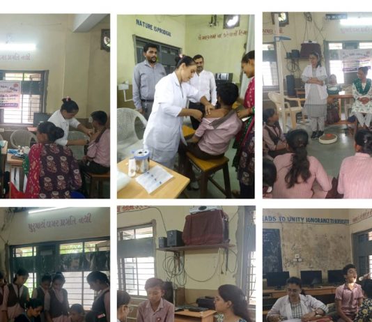 સામખીયાળી 3 ના વિસ્તારની શ્રી પી.બી. છાડવા હાઈસ્કૂલમાં એડોલેસેન્ટ હેલ્થ એન્ડ વેલનેસ ડે નું આયોજન કરવા માં આવ્યું